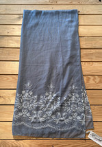 NWT Eyeful Women’s Embroidered Scarf 68x33 In Grey G9 - £15.54 GBP
