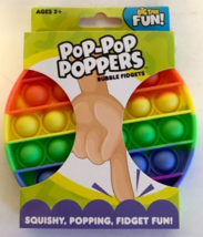 NEW Big Time Toys 92333 Rainbow Pop-Pop Poppers Circle Bubble Fidgets Pop &amp; Push - £6.83 GBP