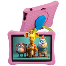 T80 PLUS KID TABLET 4gb 64gb 10.1&quot; Parental Control Google Play Android 12 Pink - £104.54 GBP