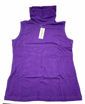 Achengaaa Gootuch Womens Cotton Sleeveless Fashionable Elastic Turtleneck Shirt - £16.86 GBP