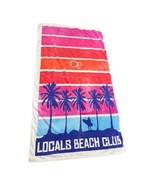Vintage Large Hot Pink Blue Ocean Pacific Oversized Beach Towel Beach Cl... - £34.07 GBP