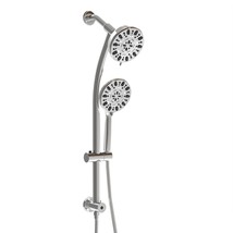 Multi Function Dual Shower Head - Shower System with 4.7&quot;, Chrome - £82.16 GBP