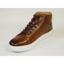Men's Santino Luciano Ankle High Top Comfort Sneaker Dress Boot S-2452 Cognac image 4