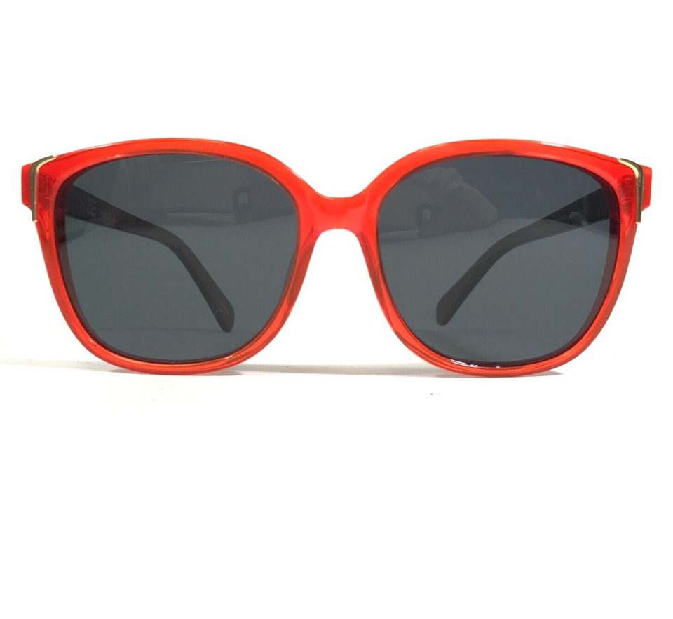 ONE Sunglasses 1-BLA1060 C8/C8 Brown Bright Red Square Frames with Black... - $24.74