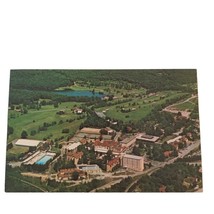 Postcard Grossiner&#39;s New York Catskills Resort Hotel Aerial View Chrome Unposted - £5.40 GBP