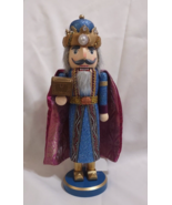 Nutcracker Wise Man Nativity King Caspar 14 Inches Wood Christmas Decora... - $95.06 CAD