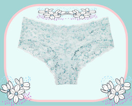 Xs S M L Xl Xxl Ballad Blue Floral Lace The Lacie Victorias Secret Cheeky Panty - $10.99