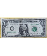 US$1 2009 Federal Reserve Bank Note 5 of a Kind Lucky 3&#39;s #33533389 - $5.95