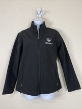 HPI Direct Women Size L Black Top Golf Logo Full Zip Jacket - £8.85 GBP