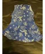 Roz &amp; Ali Blue &amp; White Floral Sleeveless Dress - Women&#39;s Size S - $20.78