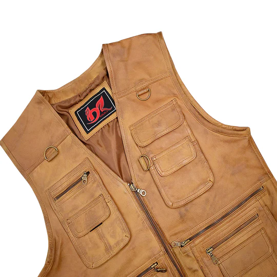 Mens Handmade High Quality Hunting Vest, Fishing Vest, Leisure Vest - £204.45 GBP