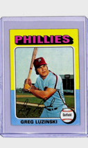 1975 Topps Mini #630 Greg Luzinski Philadelphia Phillies Vintage Baseball Card - £3.84 GBP