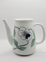 Rare Rorstrand Sweden Sylvia Pattern Coffee Pot Sylvia Leuchovius MCM 70s No Lid - £119.90 GBP