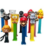 Fun Lot 13 PEZ Dispensers Characters R2D2 Spongebob Spiderman Holiday Et... - $10.45 CAD