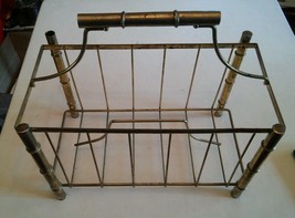 000 Vintage Metal Bronze Color TV Magazine Rack Handle - $298.05 MXN