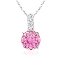 Authenticity Guarantee

ANGARA Natural Pink Sapphire Solitaire Pendant with D... - $521.10+