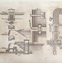 Aqueduct Croton Machine Woodcut 1852 Victorian Industrial Print Engines ... - £31.49 GBP