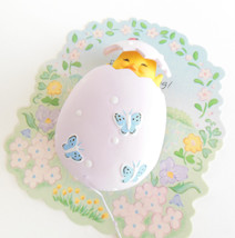 Vintage Easter Spring Hallmark Shirt Pin Pull the String Chicken Pops Out of Egg - £10.34 GBP