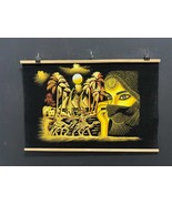 Stunning Hand-Painted Black Velvet Artwork - Arabian Woman with Egyptian... - $1,825.93 MXN