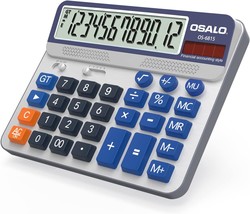 Extra Large 5-Inch Lcd Display 12-Digit Big Number Accounting Calculator... - £29.67 GBP