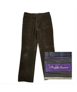 Ralph Lauren Purple Label Mens 34x32 Corduroy Pants Brown Italy Classic - $120.76