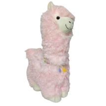 MTY International Valentine Pink Llama Plush Stuffed Animal 2020 19.5&quot; - £31.19 GBP