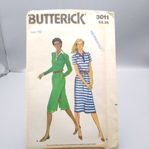 UNCUT Sewing PATTERN Butterick 3011, Misses 1980s Loose Fitting Dress, S... - £9.98 GBP