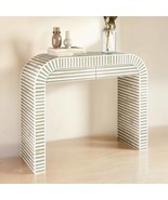 Gorgeous Bone inlay Moroccan pattern with brass metal base legs wooden w... - $30,243.84 MXN+