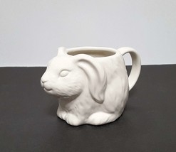 NEW Figural White Easter Bunny Mug 13.5 OZ Stoneware - $13.99