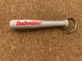 Vintage Budweiser Baseball Bat Keychain Opener Breweriana - $8.51