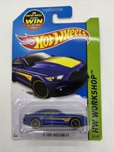 65 MUSTANG 2+2 FASTBACK #242 blue - HW Workshop - Then and Now - 2015 Ho... - $12.16