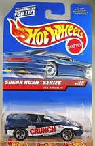 1998 Hot Wheels #743 Sugar Rush Series-Crunch 3/4 &#39;95 CAMARO Blue w/Chrome 5 Sp - £5.82 GBP