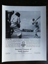 Vintage 1936 Insurance Company of America Baseball Full Page Original Ad... - $6.64