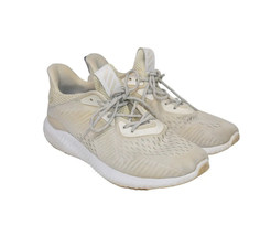 Adidas Alpha Bounce Sneakers Womens 8.5 Beige Chalk Sneakers BW1196 Athletic - £19.47 GBP