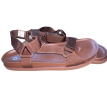 GAP y2k Sporty Strap Flat Sandals Chocolate Bar NWTs size 12 - $27.73