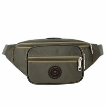 Men Waterproof Waist Bag Nylon Fanny Pack Travel Hip Bag Waist Pack Money Belt P - £61.72 GBP