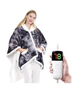 Electric Heated Blanket Warm Wearable Blankets Adjustable Heating 50”x60... - $24.74