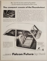 1961 Print Ad Ford Falcon Futura Compact Cars Lucie &amp; Schroeder Charlie ... - £11.97 GBP
