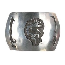 Vintage Sterling Kokopelli overlay belt buckle - £152.40 GBP