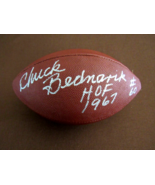 CHUCK BEDNARIK # 60 HOF 1967 EAGLES SIGNED AUTO VINTAGE SPALDING FOOTBAL... - €301,08 EUR