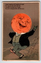 Moon Man Human Face Anthropomorphic Fantasy Paul Finkenrath PFB 1906 Embossed - $36.86