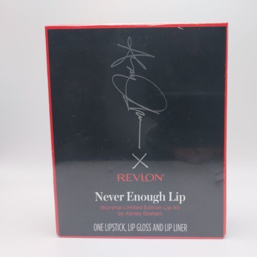 Primary image for Revlon Never Enough Lip WORSHIP Limited Ed. Lip Kit 3pc Kit Sealed