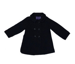 Madden Girl Toddler Black Button Up Pea Coat W Pockets Size 2T - £19.98 GBP
