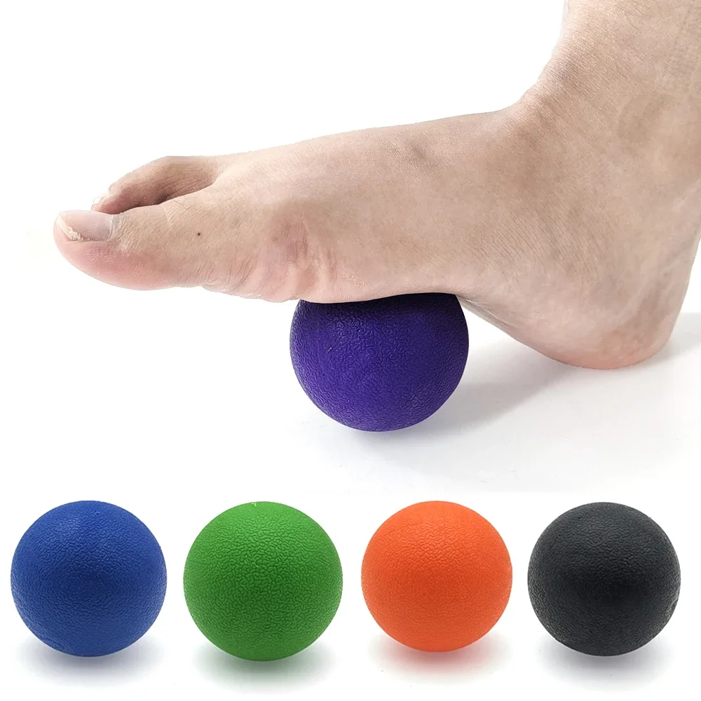 TPE Fascia Ball Lacrosse Muscle Relaxation Exercise Sports Fitness  B Peanut MBa - £19.05 GBP