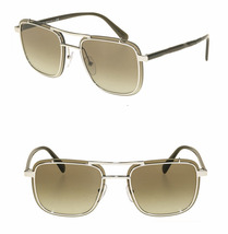 PRADA Square Crystal Silver Green Gradient Men Sport Sunglasses 59U PR59US - £194.94 GBP