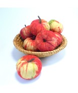 Real size Felted apple Home decor felt play food toy Kitchen decor felte... - £20.48 GBP+