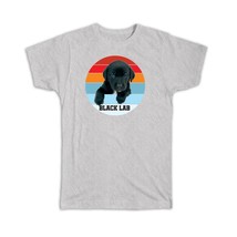 Black Labrador Lab : Gift T-Shirt Retro Gradient Pet Dog Animal Retro Canine Pet - £14.32 GBP