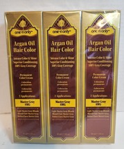One n Only Argan Oil Salon Hair Color Dye 8 MG Light Master Gray Blonde Lot 3 - £7.75 GBP