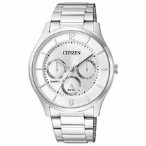 Citizen AG8351-86A Men&#39;s Dress Chronograph Quartz Stainless Steel Silver Watch - £102.64 GBP