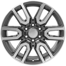 20&quot; Gunmetal and Machine AT4 Style Wheels Set 4 for GMC Sierra Yukon Denali 1500 - £869.54 GBP